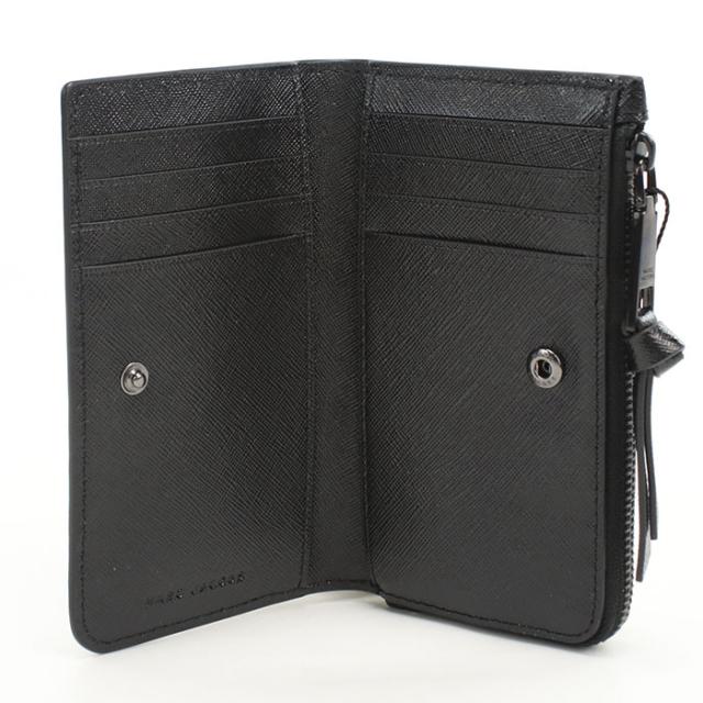 MARC JACOBS マークジェイコブス 二つ折り財布 小銭入付き 2F5SMP071S01 001 THE MEDIUM FLAT WALLET レディース ブラック_2