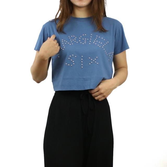 MM6 エムエムシックス Tシャツ S62GD0121 S23588 523 レディース ブルー