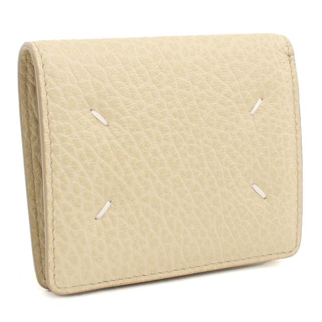 Maison Margiela  メゾンマルジェラ 4ステッチ 二つ折り財布小銭入付き S56UI0140 P4455 T2019 レディース ベージュ