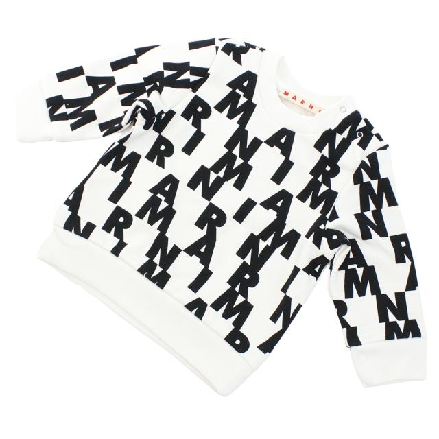 MARNI マルニ ロゴ スウェット M00880 M00QD 0M108 ベビー キッズ ホワイト