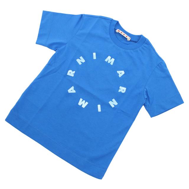 MARNI マルニ ロゴ 半袖 Tシャツ M01069 M00L9 0M846 ベビー キッズ ブルー