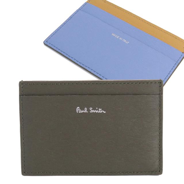 【新品】ポール・スミス Paul Smith  カードケース　ブランド M1A4768　LSTRGS　63 グレー系　gsm-3 cp05