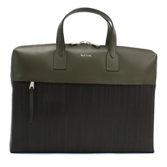 【新品】ポールスミス Paul Smith ブリーフケース M1A7167　NCOBLS　35 GREEN カーキ ブラック_4