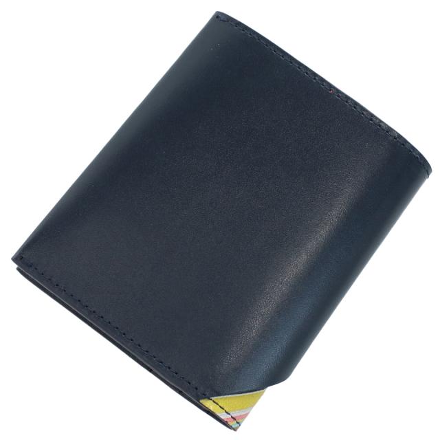 ポールスミス Paul Smith 二折財布小銭入付き ブランド メンズ M1A7632 LTRISI 47 BLUE ネイビー系 wallet-01 mini-01_4