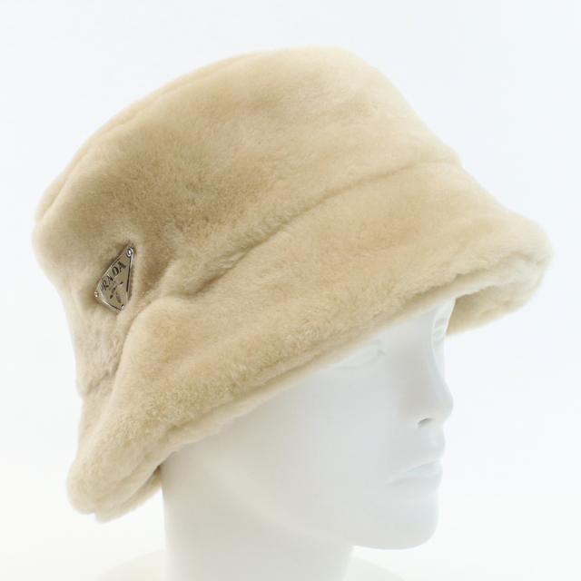 PRADA プラダ シアリング バケットハット 1HC137 2EC9 F0379 ECRU レディース ベージュ
