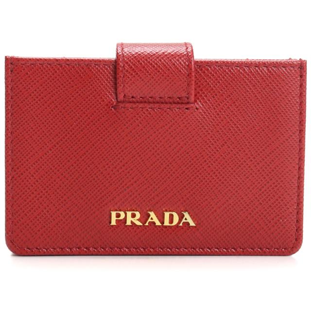 PRADA プラダ カードケース 1MC211 QWA F068Z FUOCO レディース レッド_4