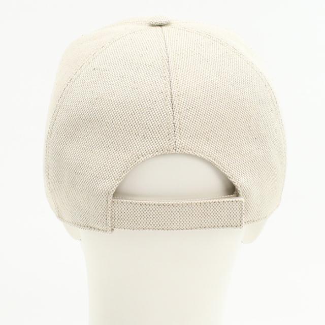PRADA プラダ リネン混紡 ベースボールキャップ 2HC179 ZPX F0018 メンズ アイボリー_3