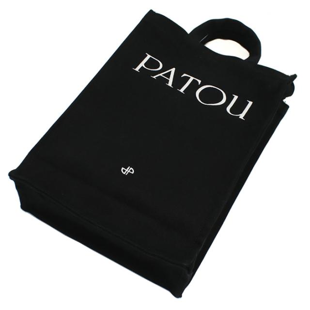 PATOU パトゥ トートバッグ ヴァーティカル 2WAY ショルダーバッグ ロゴ AC0620076 999B レディース ブラック_3