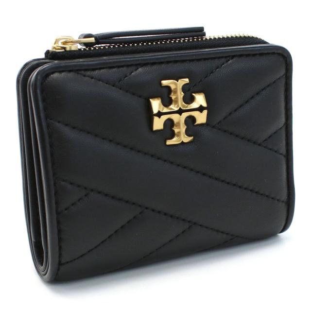 Tory Burch トリーバーチ 二折財布小銭入付き 153121 001 KIRA レディース ブラック