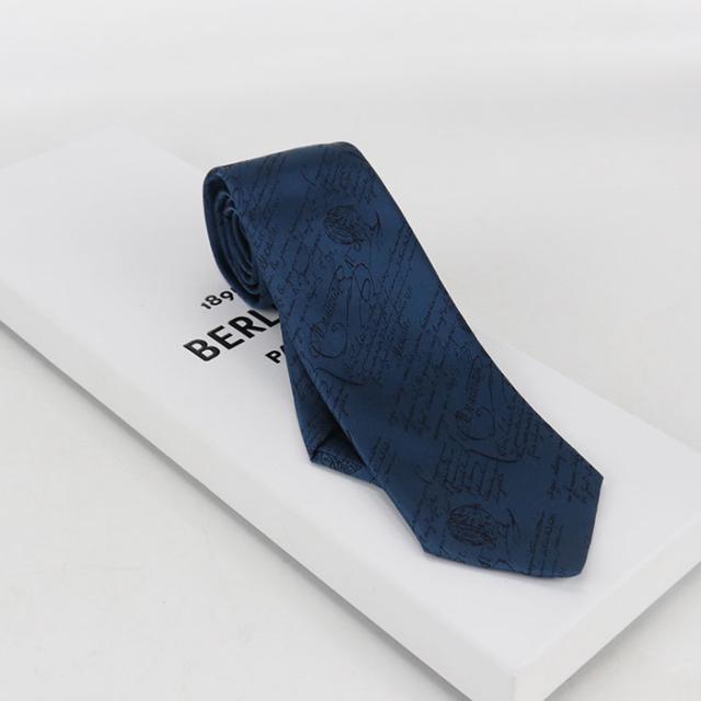 中古・未使用】Berluti ベルルッティ ネクタイ クラシック スクリット