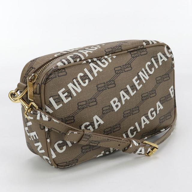 中古良品BALENCIAGA バレンシアガ 斜め掛け ショルダーバッグ 702701 210HA 2769 BBモノグラム レディース ブラウン