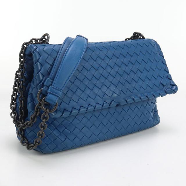 中古 【BOTTEGA VENETA】ボッテガヴェネタ『チェーン セミショルダーバッグ』レディース 1週間保証 BOTTEGA VENETA ボッテガ ヴェネタ シルバーブレスレット チェーン
