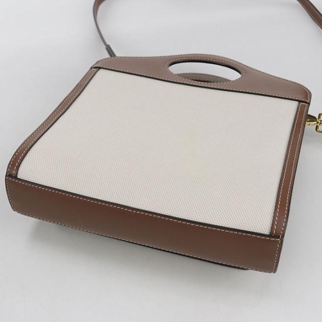 中古良品BURBERRY バーバリー ハンドバッグ 80393611 ミニポケットバッグ　2WAY レディース ベージュ_1