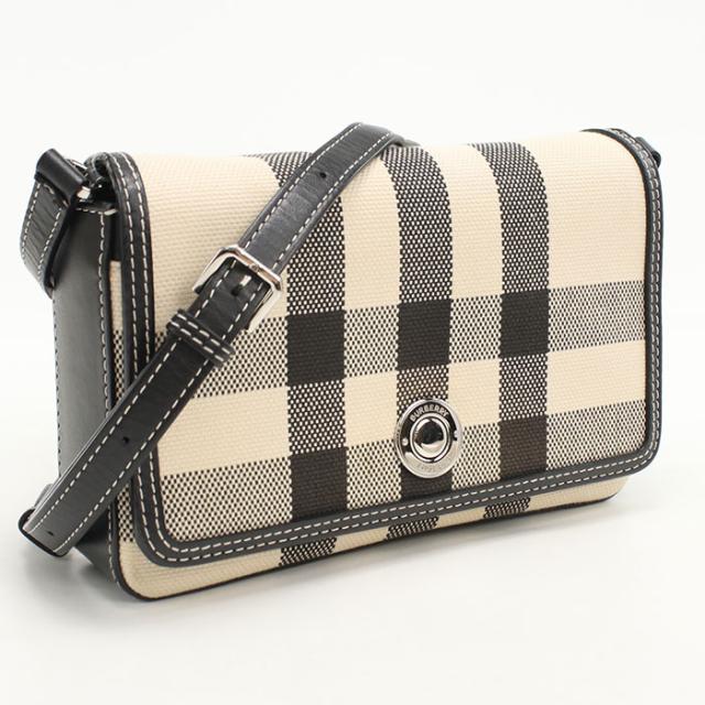 中古良品BURBERRY バーバリー 斜め掛け ショルダーバッグ ノバチェック レディース ベージュ