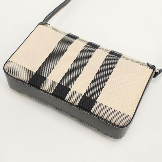 中古良品BURBERRY バーバリー 斜め掛け ショルダーバッグ ノバチェック レディース ベージュ