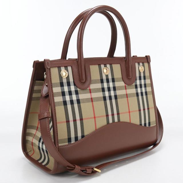 中古美品BURBERRY バーバリー トートバッグ 2WAY バーバリーチェック 