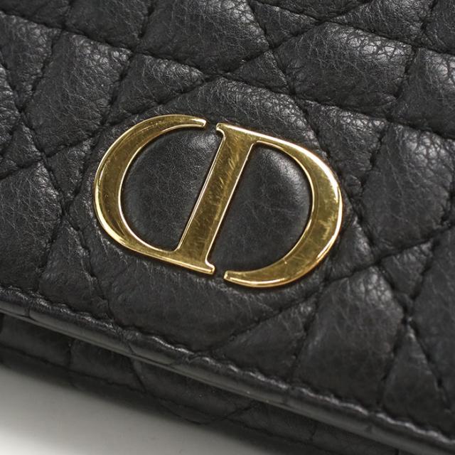 中古良品DIOR ディオール 三つ折り財布 ディオール カロ レディース