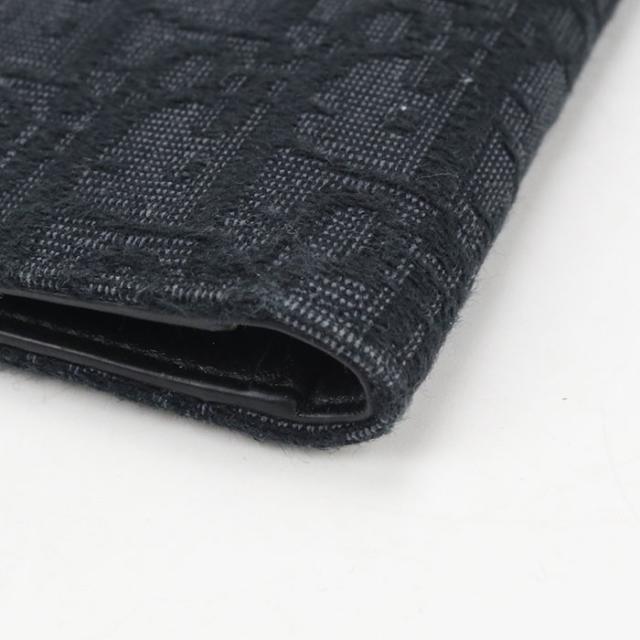 中古良品DIOR ディオール カードケース 2ESCH138YSE 2つ折りカードホルダー ディオールオブリーク メンズ ブラック_5