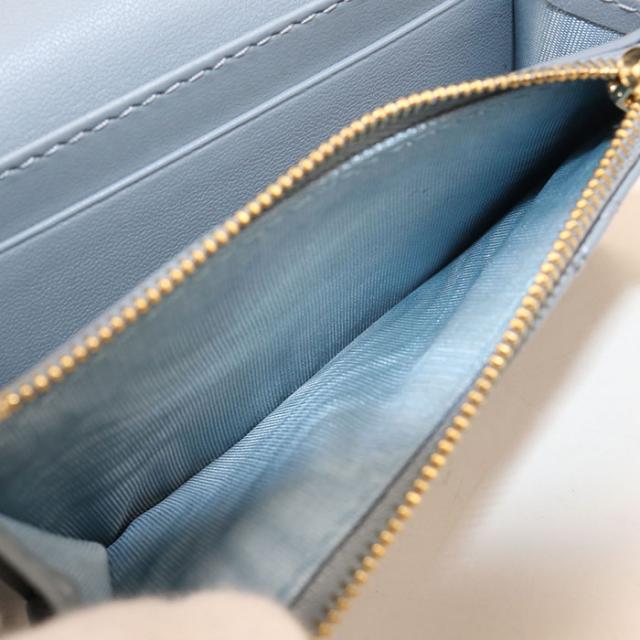 【中古・未使用】DIOR ディオール 二折財布 S0966ONMJ_M81B グリシン ウォレット マイディオール レディース ブルー_3