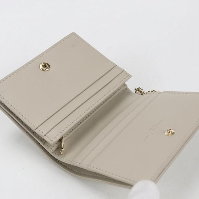 中古良品DIOR ディオール 二折財布 ガーデニア ウォレット レディディオール レディース ベージュ