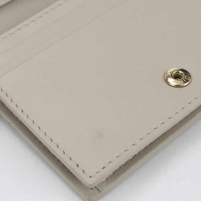 中古良品DIOR ディオール 二折財布 ガーデニア ウォレット レディディオール レディース ベージュ