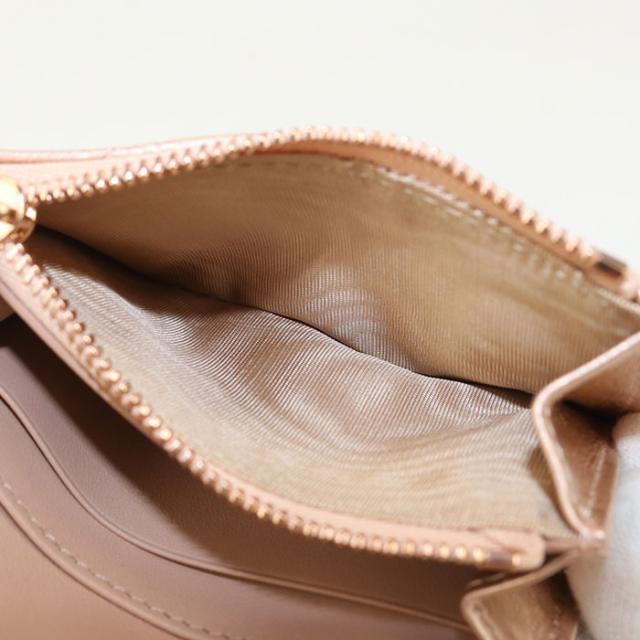 【中古・未使用】DIOR ディオール 二折財布 グリシン ウォレット ディオール カロ レディース ピンク