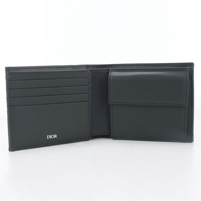【中古・未使用】DIOR ディオール 二つ折り財布 2ADBC306 サドル メンズ グレー_2