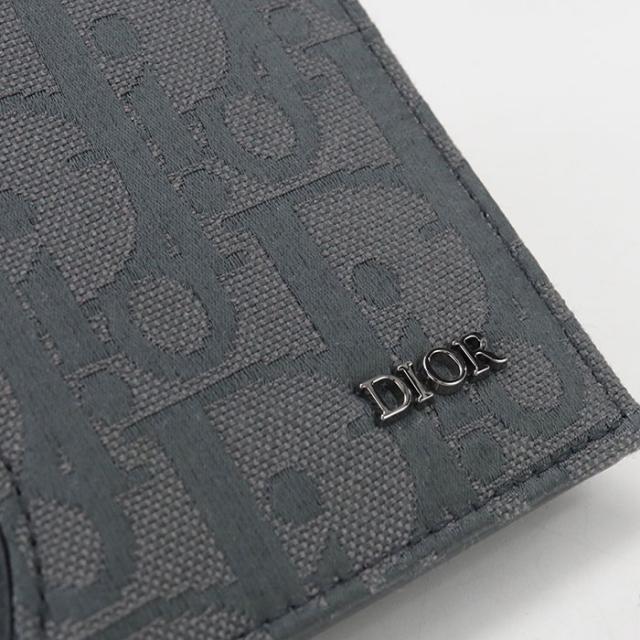 【中古・未使用】DIOR ディオール 二つ折り財布 2ADBC306 サドル メンズ グレー_5