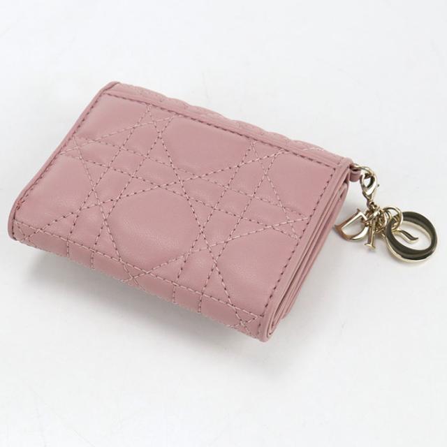 中古良品DIOR ディオール 三折財布 S0181ONMJ ロータス ウォレット
