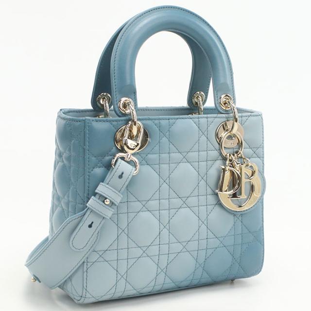 中古良品DIOR ディオール ハンドバッグ M0538 ONGE バッグ スモール 2WAY レディディオール レディース ブルー