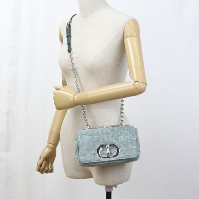 中古良品DIOR ディオール ショルダーバッグ M9241 スモール カナージュ ディオール カロ レディース グリーン 中古良品DIOR ディオール ショルダーバッグ M9241 スモール カナージュ