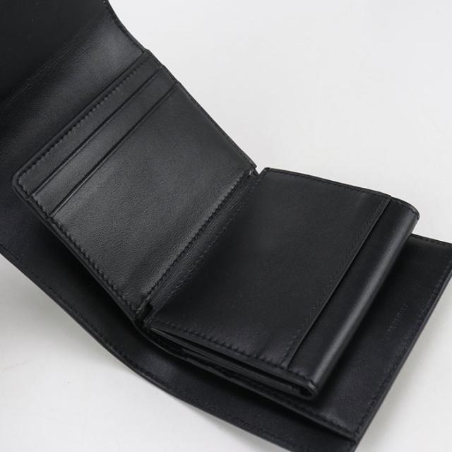 中古良品CELINE セリーヌ 三折財布 10D783DPV.38NO スモール フラップウォレット トリオンフ レディース ブラック_3