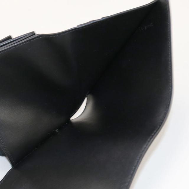 中古良品CELINE セリーヌ 三折財布 10D783DPV.38NO スモール フラップウォレット トリオンフ レディース ブラック_4