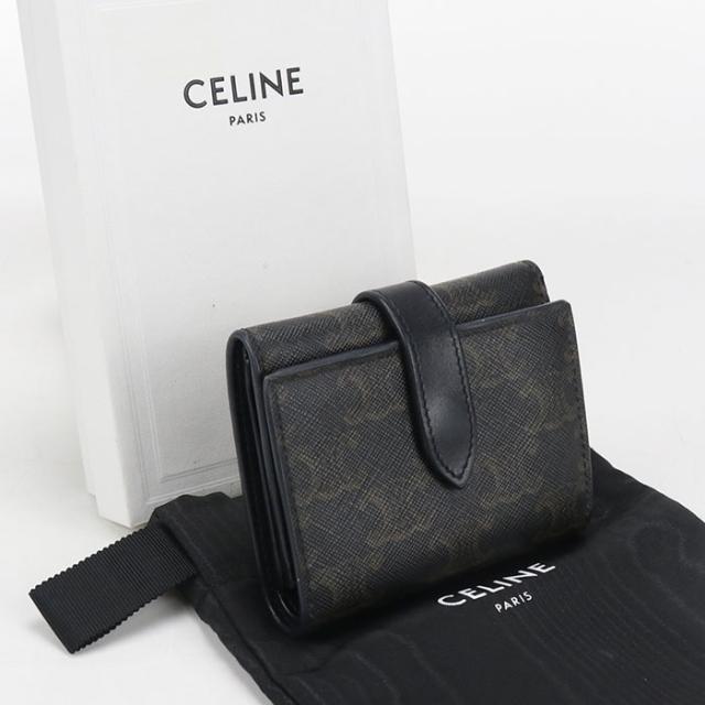 三つ折り財布 セリーヌ 財布メンズ 中古良品CELINE セリーヌ 三つ折り