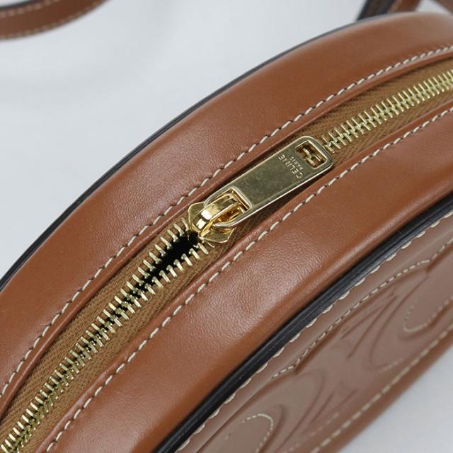 【中古・未使用】CELINE セリーヌ 斜め掛け ショルダーバッグ トリオンフ レディース ブラウン_4