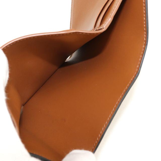 中古良品CELINE セリーヌ 三つ折り財布 ファインストラップウォレットニノ トリオンフキャンバス レディース ブラウン_4