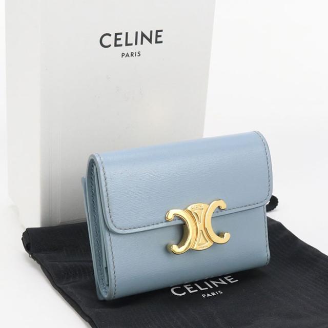 中古良品CELINE セリーヌ 三折財布 10I65 3DPV コイン入れ付き 中古良品CELINE セリーヌ 三折財布 10I65 3DPV コイン入れ付き