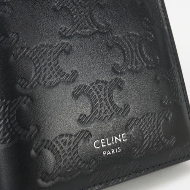 中古CELINE セリーヌ 二折財布 10E49 3FQC.38SI コンパクトウォレット トリオンフ レディース ブラック 中古CELINE セリーヌ 二折財布 10E49 3FQC.38SI コンパクトウォレット