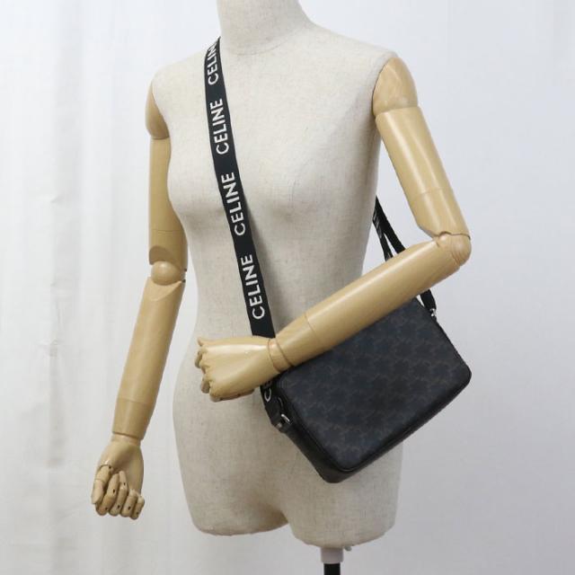 中古美品CELINE セリーヌ 斜め掛け ショルダーバッグ 19450 2CIM