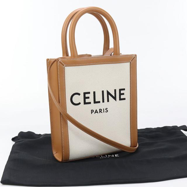 中古良品CELINE セリーヌ ハンドバッグ 193302BNZ.02NT ミニ バーティカル カバ レディース ホワイト