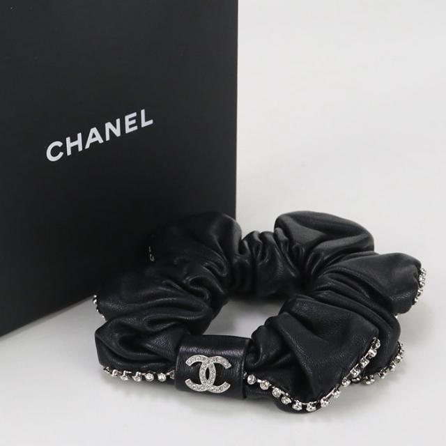 中古良品CHANEL シャネル シュシュ レディース ブラック