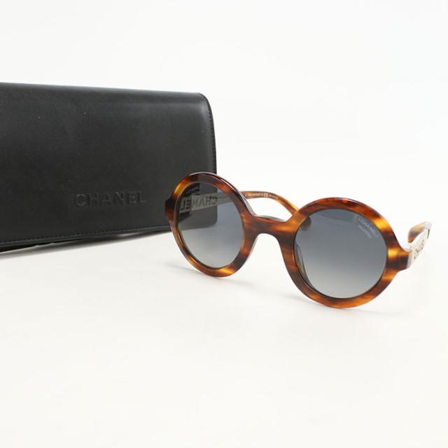 中古良品CHANEL シャネル サングラス 5441-A 1077-S8 レディース ブラウン