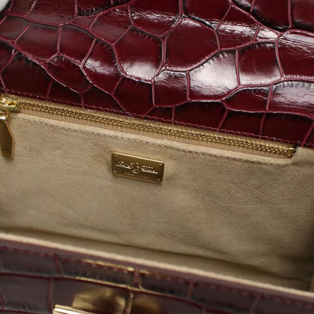 【中古・未使用】CARBOTTI カルボッティ ハンドバッグ 245 2WAY レディース ワインレッド_3