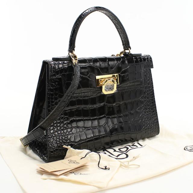 【中古・未使用】CARBOTTI カルボッティ ハンドバッグ 243 2WAY ショルダーバッグ レディース ブラック