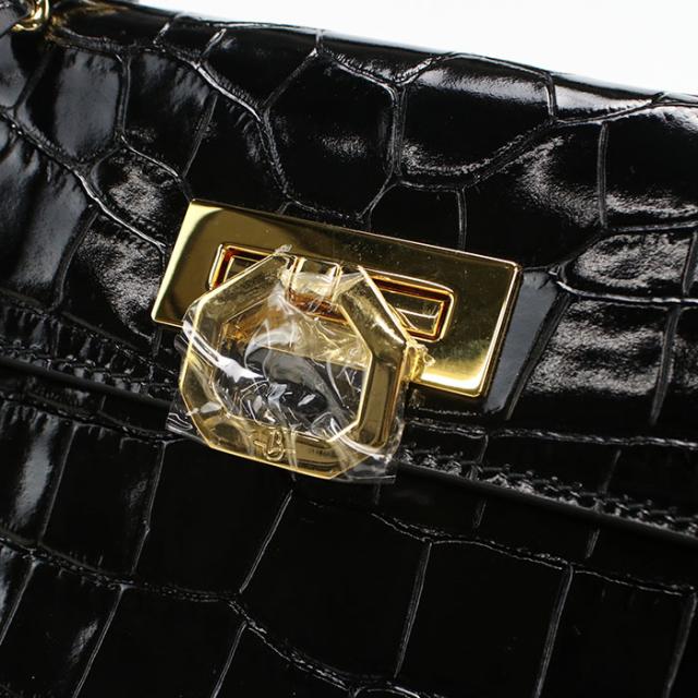 【中古・未使用】CARBOTTI カルボッティ ハンドバッグ 243 2WAY ショルダーバッグ レディース ブラック_4