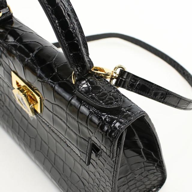【中古・未使用】CARBOTTI カルボッティ ハンドバッグ 243 2WAY ショルダーバッグ レディース ブラック_6