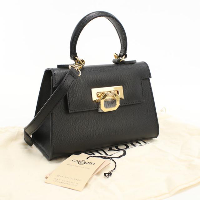 【中古・未使用】CARBOTTI カルボッティ ハンドバッグ 241 2WAY レディース ブラック