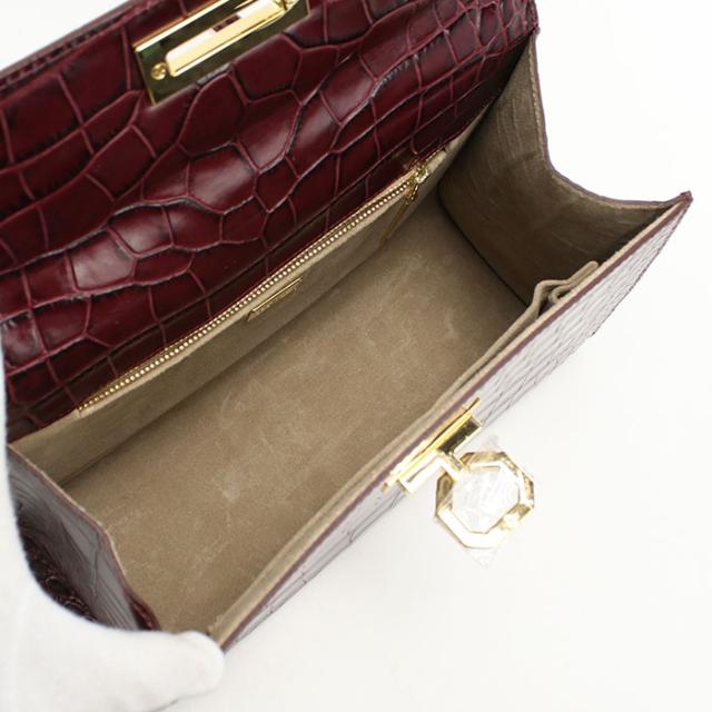 【中古・未使用】CARBOTTI カルボッティ ハンドバッグ 243 2WAY ショルダーバッグ レディース ワインレッド_2