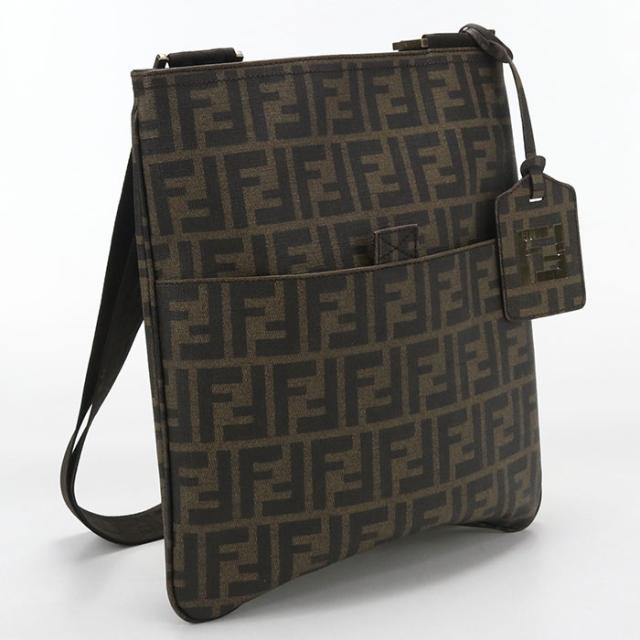 中古良品FENDI フェンディ ショルダーバッグ 7VA207 00UZD F0FA7 ショルダーバッグ ズッカ レディース ブラウン