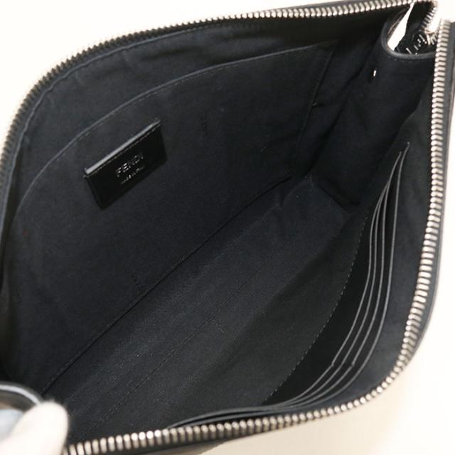 中古良品FENDI フェンディ クラッチバッグ 7VA491 ダイアゴナル メンズ ブラック_2